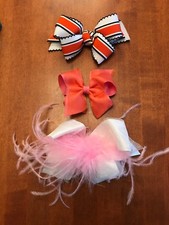Lot Of 3 Halloween Special Occasion Hair Bows EUC