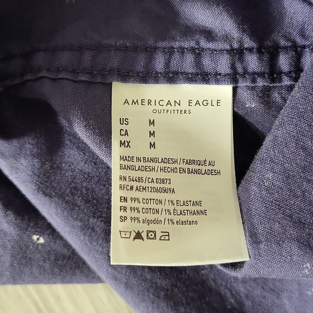 American Eagle Flex Collared Button Down Short Sl… - image 5