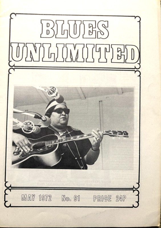 BLUES UNLIMITED MAGAZINE - MAY 1972 - ETHEL MCCOY COVER FAST FREE SHIPPING
