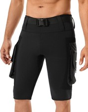 Seaskin 2.5mm Diving Shorts for Men w/ Pockets -- Size XS -- Measured in Photos