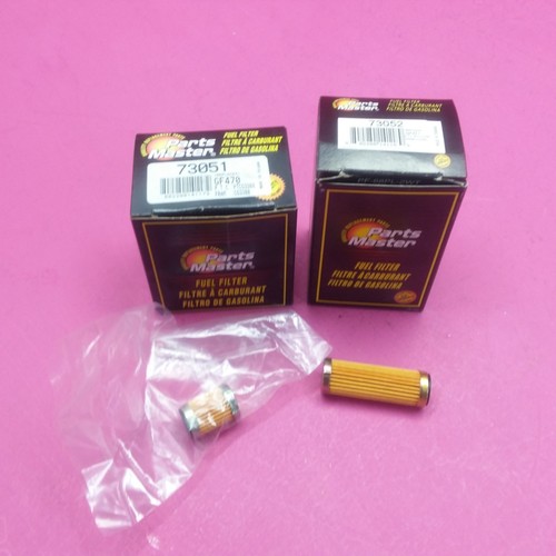 2 PARTS MASTER FUEL FILTERS 73052 & 73051 (REPLACES GF470, G471, CG3388