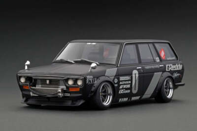 1:18 Datsun Bluebird (510) Wagon -- Kaido House Matte Black