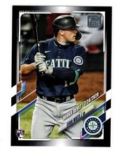 Evan White RC 2021 Topps US73 Rookie RC Black Parallel #/70 SSP Seattle Mariners