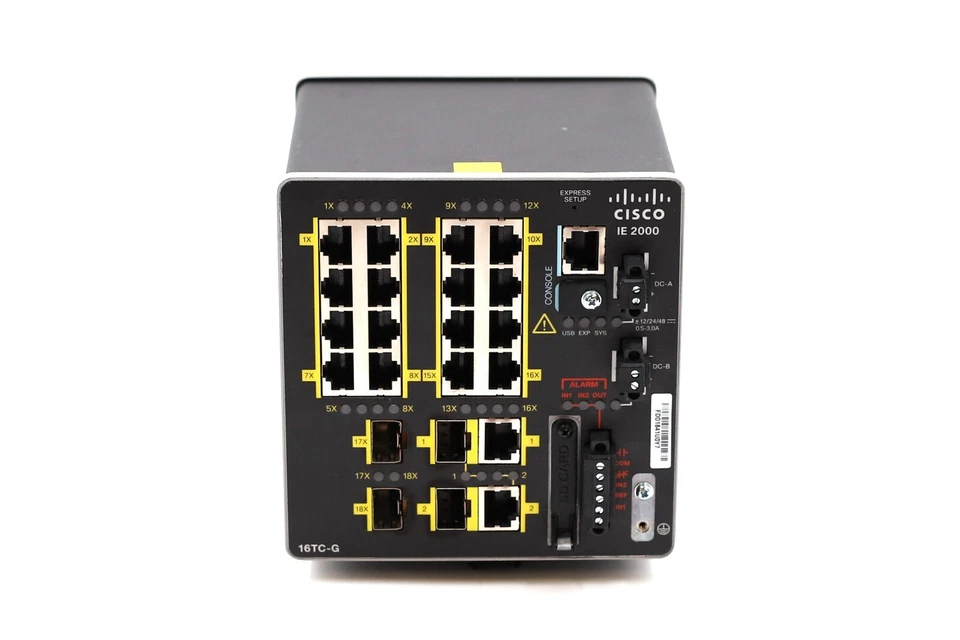 Cisco IE 2000 16-Port 10/100 Managed Industrial Switch P/N: IE-2000-16TC-G-L - Image 2 of 4