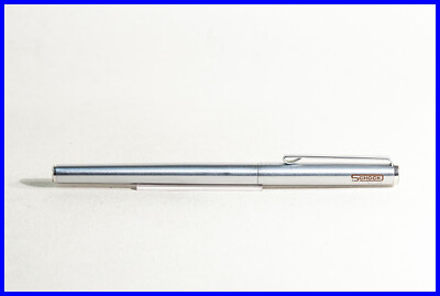 vintage 1983 MONTBLANC Stainless Steel Rollerball Quick Pen - with