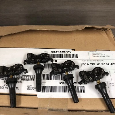 4 Pack OEM Continental Chrysler Dodge Jeep TPMS Tire Pressure Sensor 68313387AC - Image 1 of 3