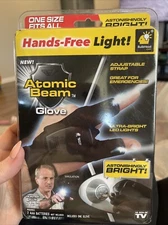 "BulbHead"- Atomic Beam Glove/Hands-Free Light/One Size Fits All & L or R Hand!