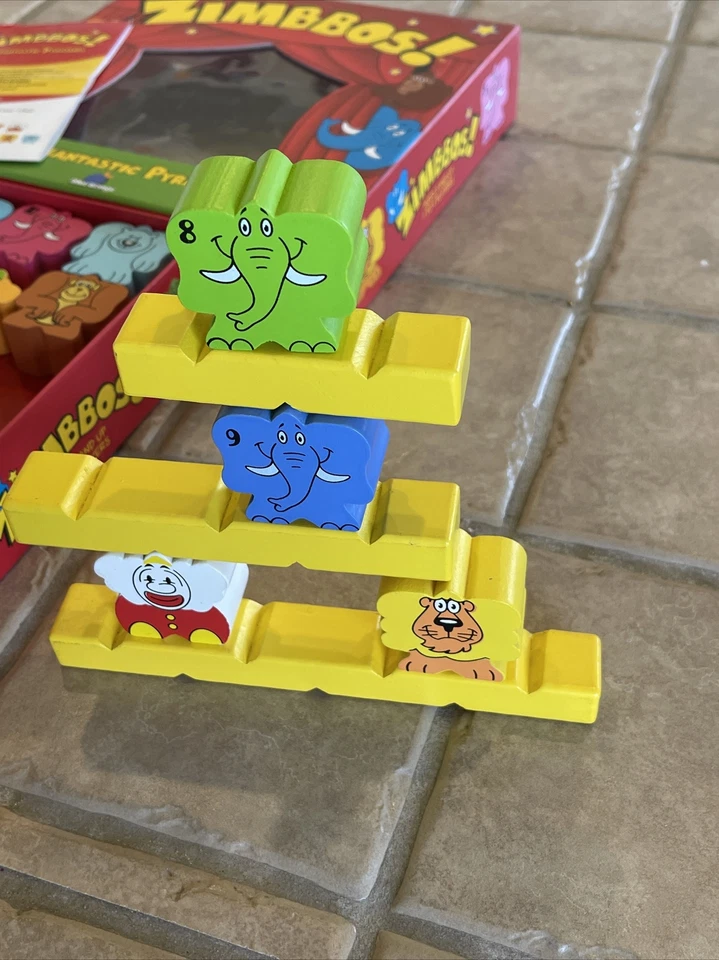 Blue Orange Games ZIMBBOS Elephantastic Pyramids Complete Wooden Strategy - Image 4 of 4