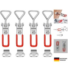 4 Stück Spannverschluss, Hebel Verschluss Hebel Kistenverschluss Eckbefestigu...