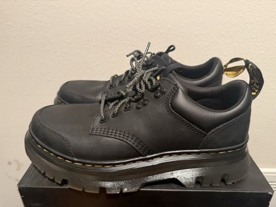 Dr Martens Black Leather Work Shoes Tarik Lo US 10 M US 11 L