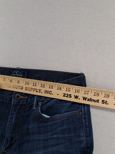 Jeans Lucky Brand Homme Taille 32x32 Bleu Coupe Straight - Occasion Très Bon état, 100% Coton Délavé Moyen