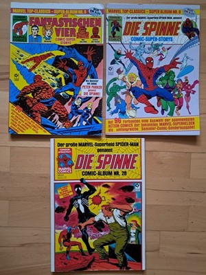 Marvel TOP-Classics Super Album, Die Spinne - Konvolut 3 Comic-Alben Condor