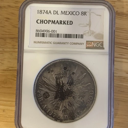 1874 Mexico 8 Reales — photo from the most recent tracked eBay sale
