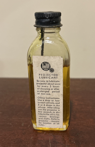 DeJUR Film Movie Projector Lubricating Oil Glass Bottle - 第 1/4 張圖片