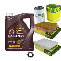 Mann Inspektionspaket 5L Mannol Energy 5W-30 FüR Ford Fiesta V 1.3 1.6 16V