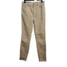LOFT Tan Corduroy High Waist Skinny Pants Size 27/4 NWT