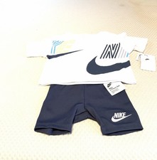 NEW Nike Little Boy Dri-fit Tee  Short Set, Green/Gray sz 4 