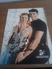 Mandy Wötzel-Ingo Steuer Olympiadritte/Eiskunstlauf -Originalautogramm-