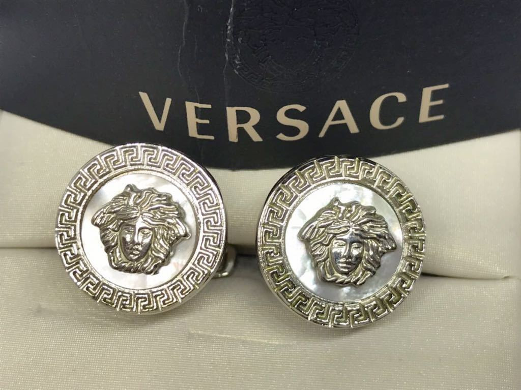 Versace mother-of-pearl and medusa cufflinks | eBay