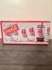 Vintage 1992 Coca-Cola Diet Coke 8-Piece 16oz Cooler Glasses Set in Original Box