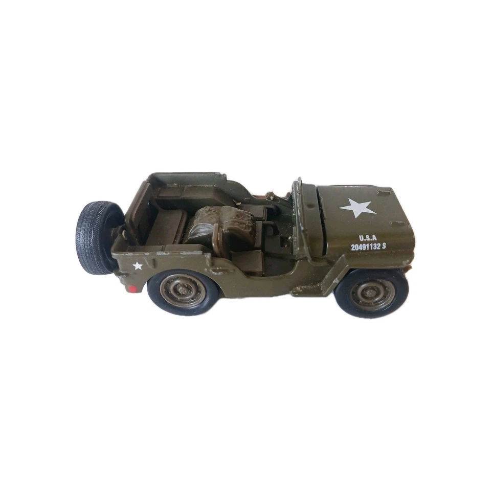 New Ray Jeep Willys D-Day Army Green - Damaged - Image 2 of 4