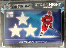 2021-22 Credentials Joe Veleno #3SR-5 3rd Star Of The Night Rookie RC