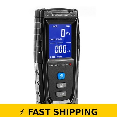 ERICKHILL EMF Meter Handheld Detector with LCD Display - Blue