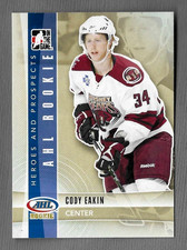 CODY EAKIN 2012 IN THE GAME AHL ROOKIE PROSPECT RC CARD #142