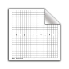 Geyer Instructional Products - Dry Erase Radian Graph Easy Cling Whiteboard, ...