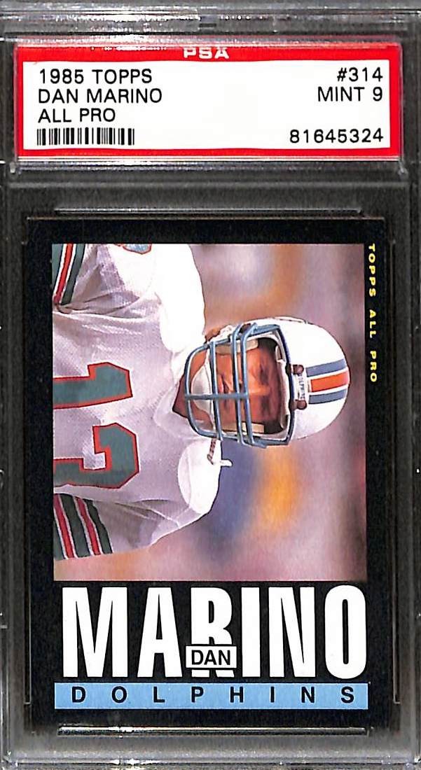 1985 Topps #314 Dan Marino PSA 9 Mint 81645324 