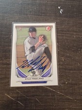 Bowman 2014 Draft Kyle Freeland 1st Bowman Hand Signed #DP5 Colorado Rockies