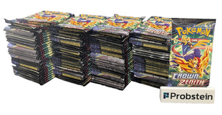Lot of (100) Pokemon Sword & Shield Crown Zenith Booster Packs SEALED