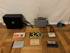 Vintage Polaroid Automatic 320 Land Camera w/ Case Flash Bulbs WORKS 