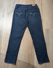 Levi's Size 14 Perfectly Slimming Jeans Straight Leg Stretch Dark Wash Whiskered