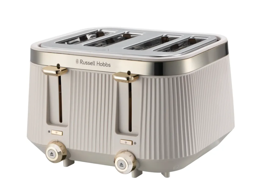 RUSSELL HOBBS 26771 BRONTE 4 SLICE TOASTER IN STONE