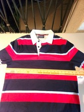 Jockey EverActive Polo Men's S Regular Long Sleeve Striped Collared Knit Button