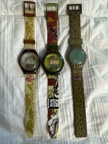 Lot of 3 Vintage 1997 Jurassic Park The Lost World watches