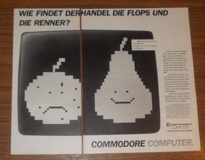 Rare Advertising Commodore Computer Finds Flops And Racers In Retail 1983