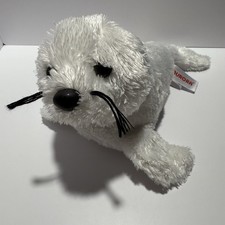 Aurora White Baby Seal Plush Stuffed Animal 9-inch