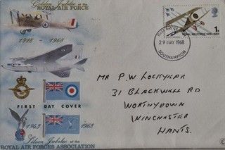 Royal Airforce Golden Jubilee FDC 29 May 1968