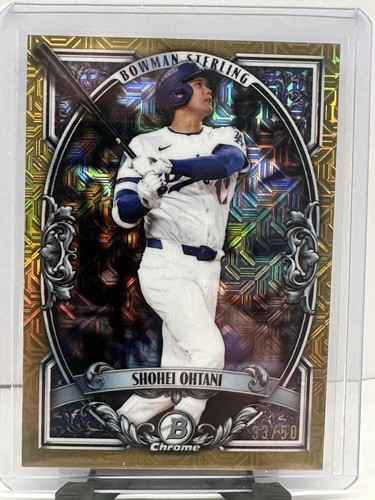 2026 Bowman #BST-6 Shohei Ohtani Bowman Sterling Gold Mojo Refractor #/50