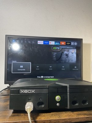 Original Xbox Microsoft Console Bundle Controller Cables Midnight Club TESTED