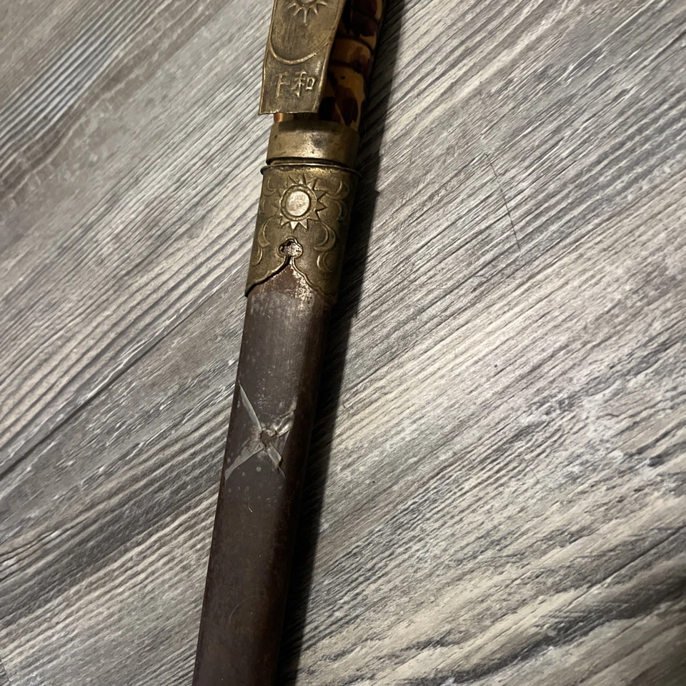 RARA DAGA Y FUNDA OFICIAL DEL EJÉRCITO NACIONAL REVOLUCIONARIO CHINO Foto 4 de 4