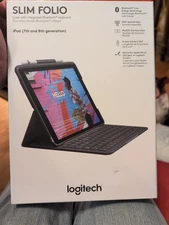 Logitech Slim Folio Keyboard Case for iPad 7TH/8TH/9TH Gen (ECP016140)