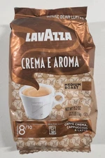 Lavazza Crema E Aroma Whole Bean Coffee 2.2 Lb Balanced Medium Roast 01/30/27