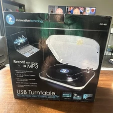 Innovative Technology ITUT400  Turntable Encode Vinyl to PC CD Laptop Memory Chp