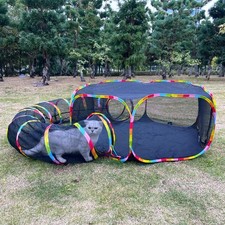 Outdoor Cat Enclosures Cat Playground Portable Catio Mesh Tent Outside Circle