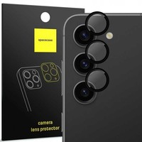 Spacecase GehäRtetes Glas FüR Galaxy S23 S23+ Schwarze Ringkamera