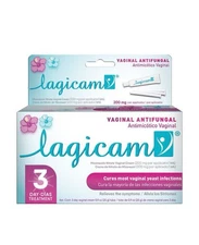 Lagicam Vaginal Antifungal Cream USP 200 mg 3 Days Treatment 0.9 Ounce Pack of 3