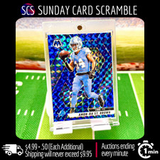 2025 Panini Mosaic SP /99 Blue Prizm Color Match Amon-Ra St. Brown #2  🚚🔥